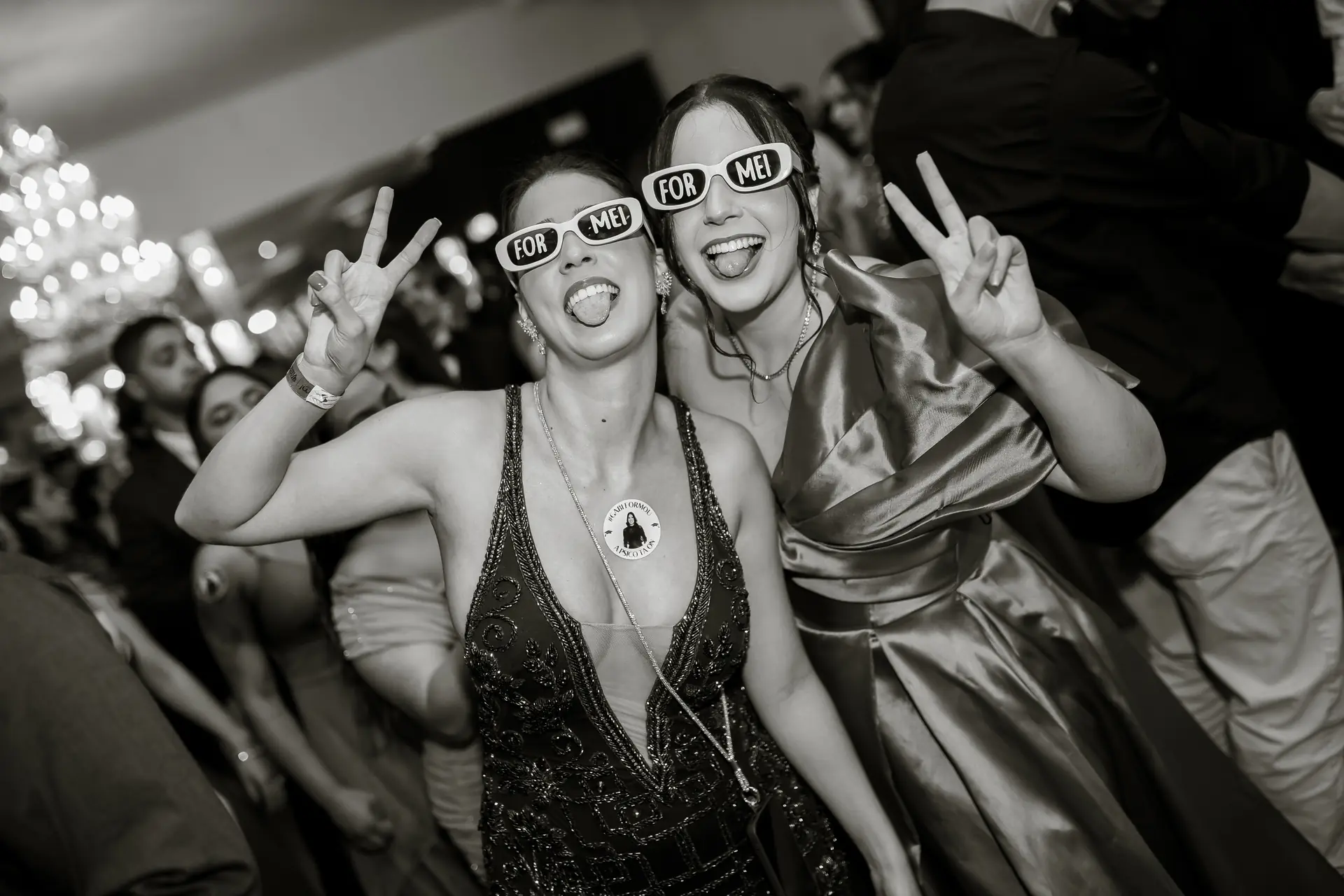 Formandos no baile de gala da formatura.