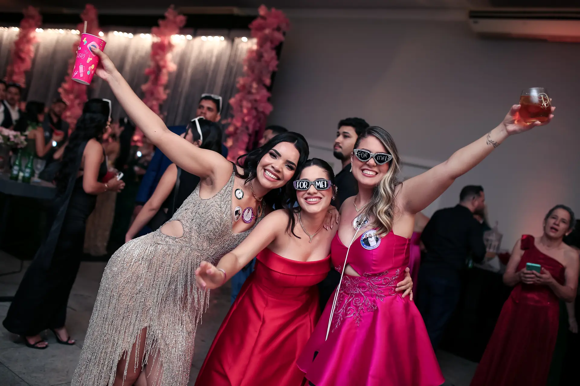 Formandos no baile de gala da formatura.